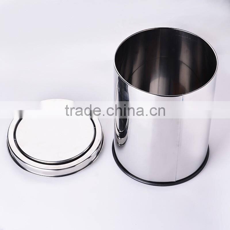 Office Recycling Garbage Bin With Swing Cover