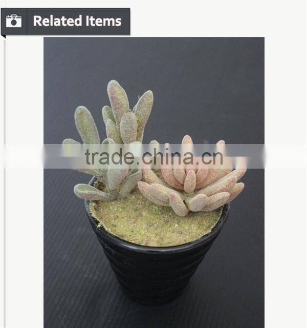Potted artificial mini succulents