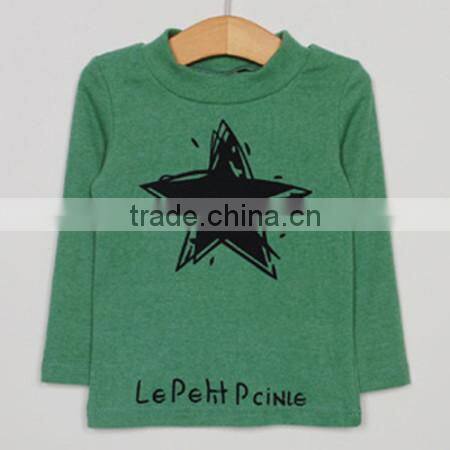 Children long sleeve printing thickening round neck T shirts