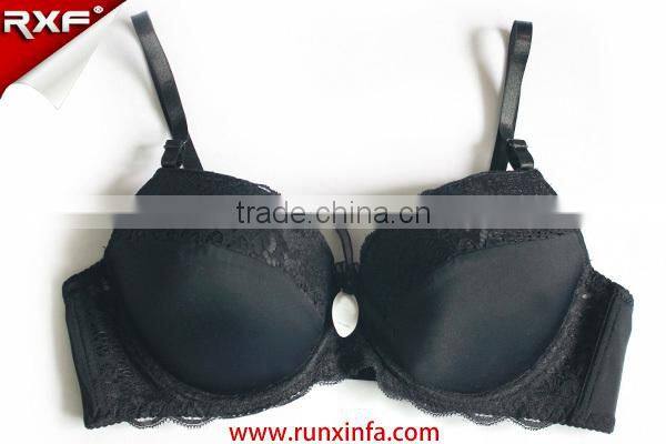 Black push up bra for women/bra manufactory