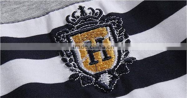 2016 top sale t-shirt transfers sports wholesale striped t-shirt for men