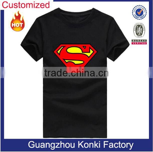 Custom design men's cotton wholesale tagless t shirts slim fit same to Sheldon