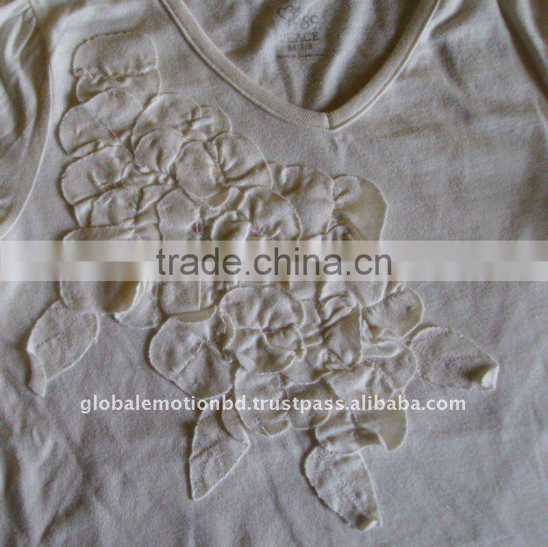 Cute design soft fabric kids high quality t-shirt, fancy fashionable cotton Lycra girls exclusive t-shirts