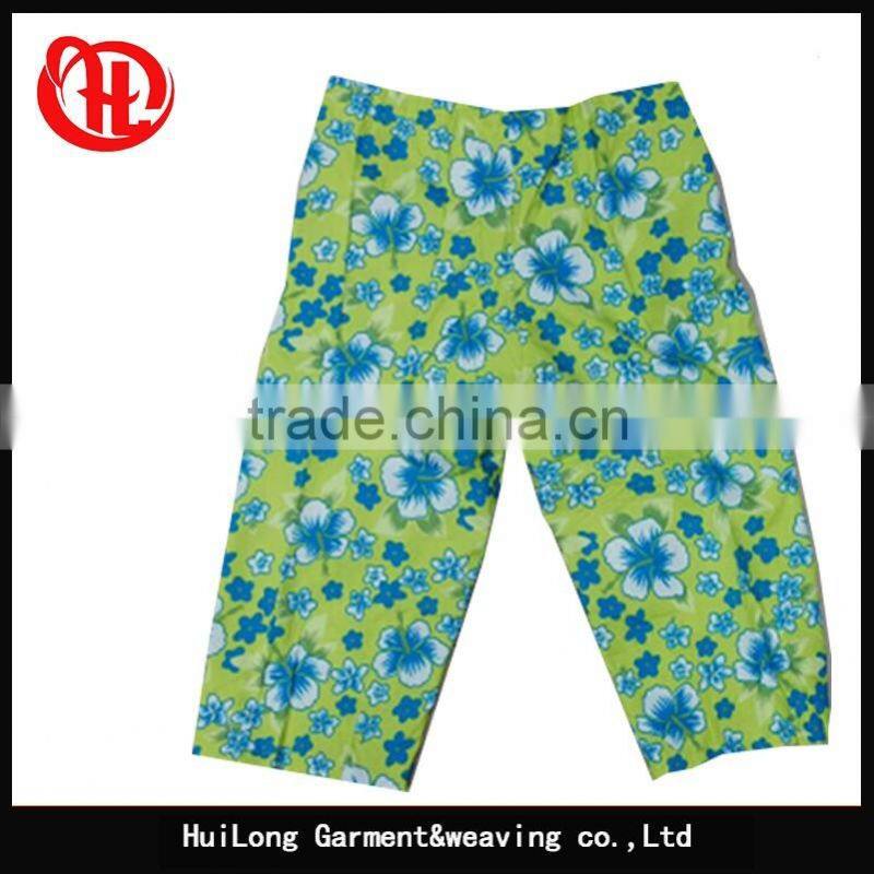 wholesale factory lady short pants printed floral stock women cheap shorts
