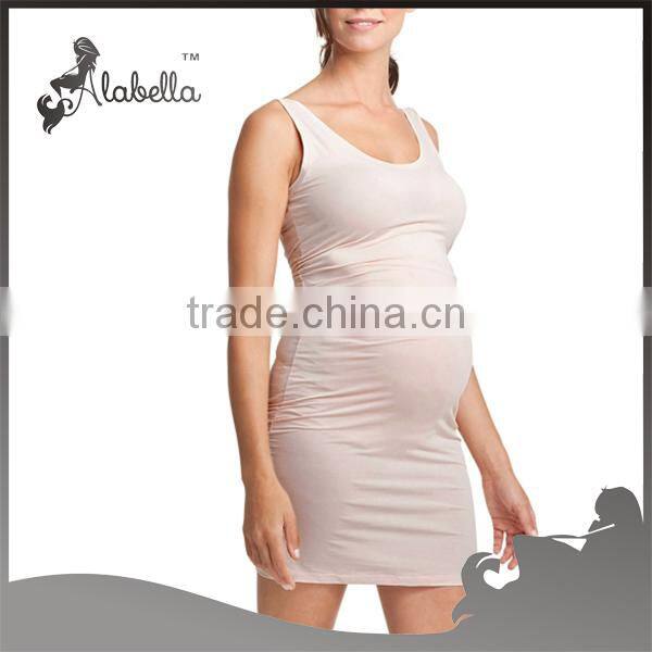 Sleeveless maternity dress tank top dress 100% cotton fabric