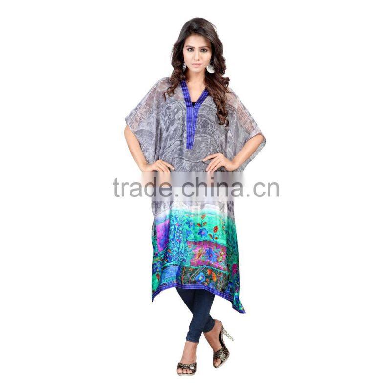 Custom 100% Polyester Print Beach Kaftan 2016/Woman Resort Wear from Alibaba India