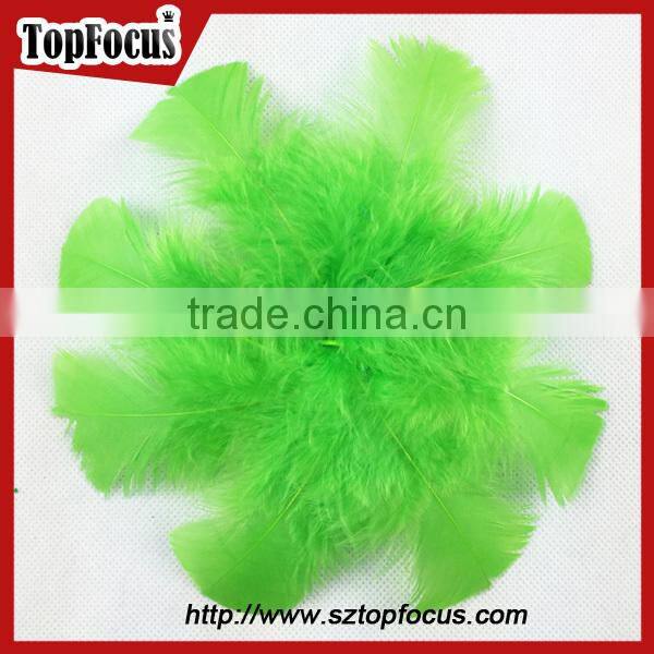 cheap hot sale colorful decorations fluffy artificial turkey feather