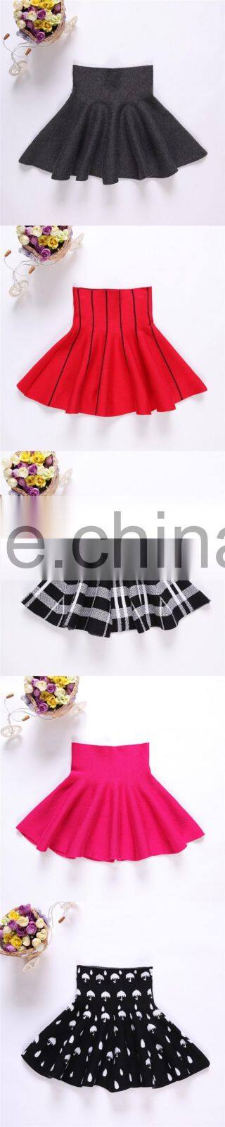 Fashion design girls winter black pleated school uniform mini skirts
