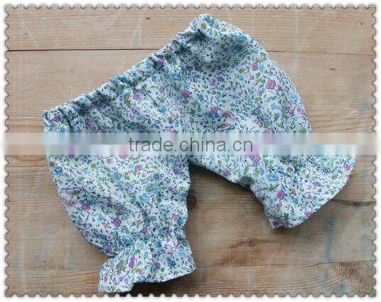 Baby girl new design color combination shorts for summer plain color kids shorts