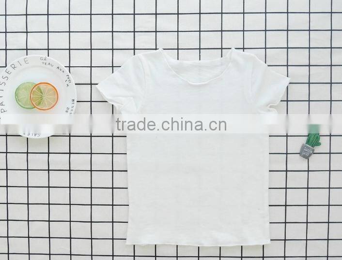 Boutique Wholesale Baby Clothes Cotton Fabric Shirt Short Sleeve Blouse