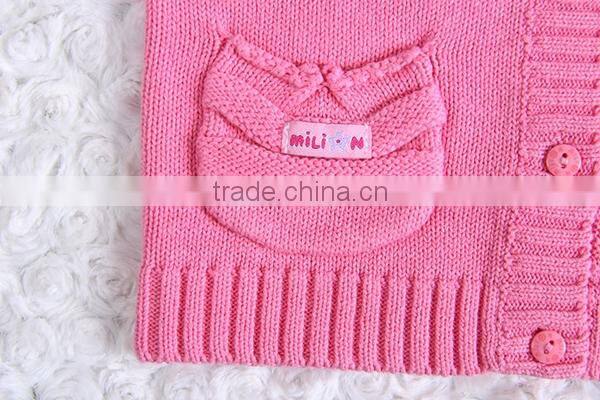Korean style baby girl thin knit cardigan sweater