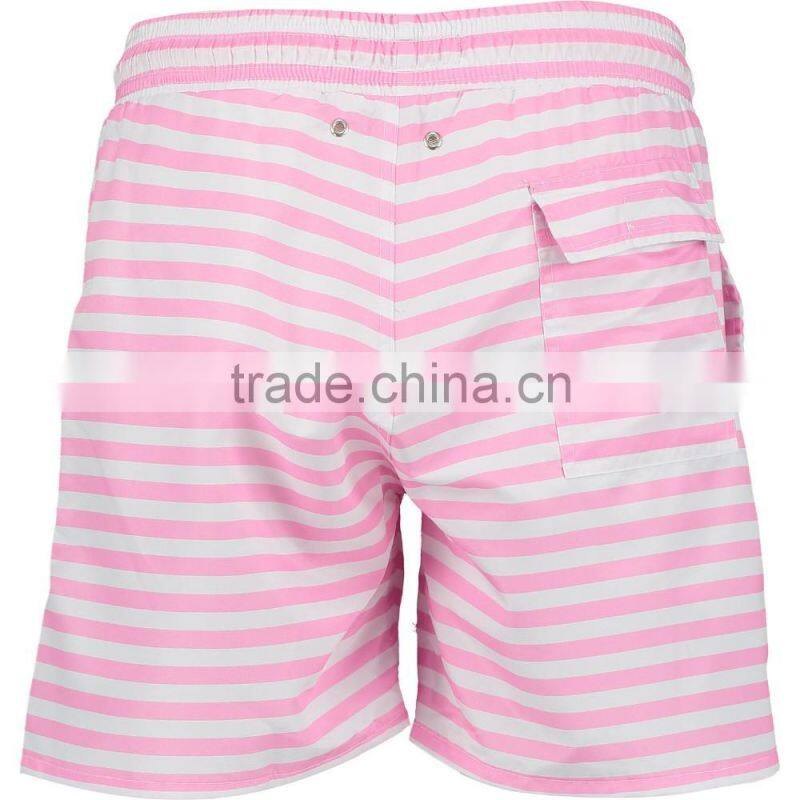 stripe swimming shorts polyester shorts all over printing shorts