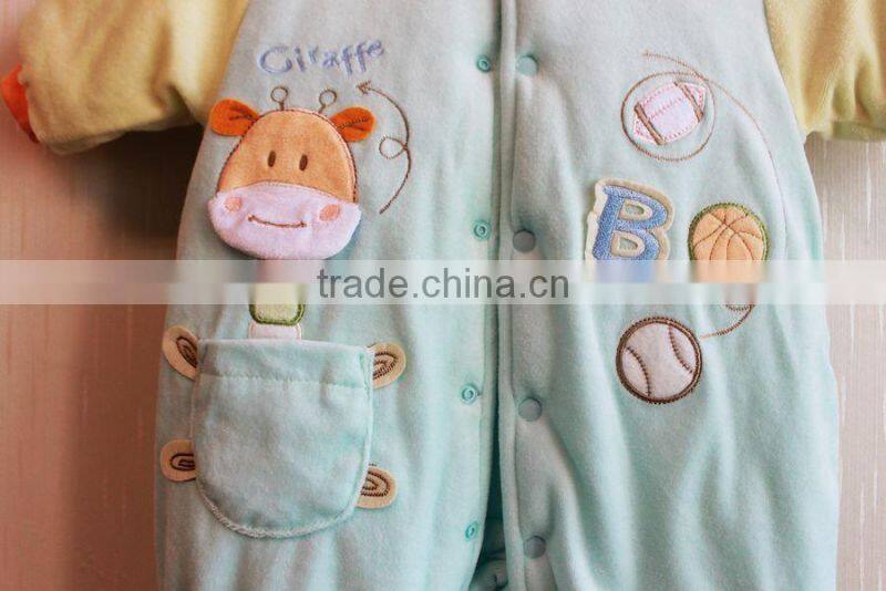 Wholesale Winter Cute Style Baby Boy Winter Coats Long Sleeve Coats 100% Cotton