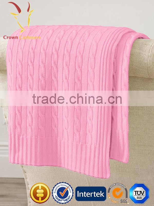 New style Kids Bright Colors Warm Cable Throw Blankets
