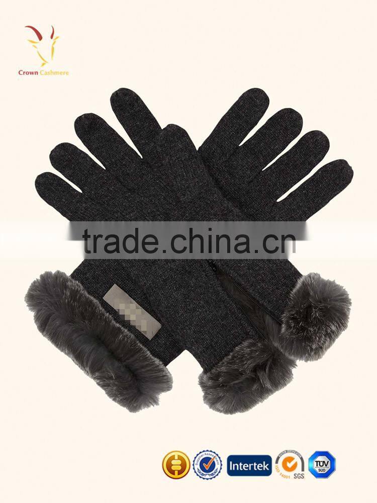 Wholesale Winter Ladies Wholesale Hand Cashmere Gloves Full Finger Gloves