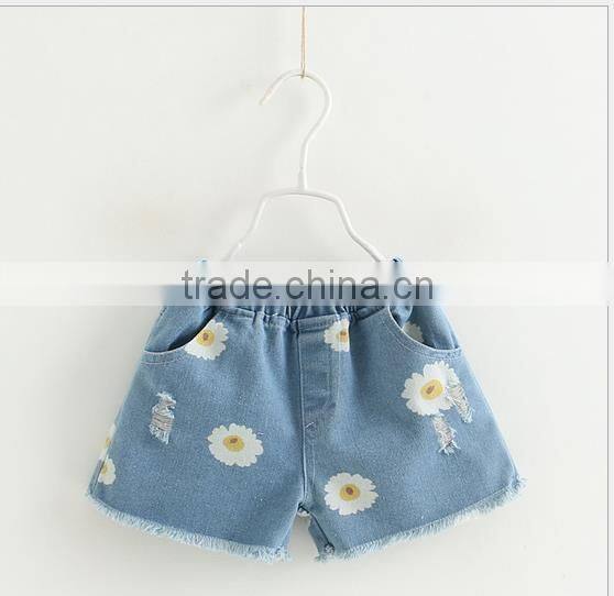 S60383B 2017 NewestChildren's cowboy printed pants many comfortable kids pants