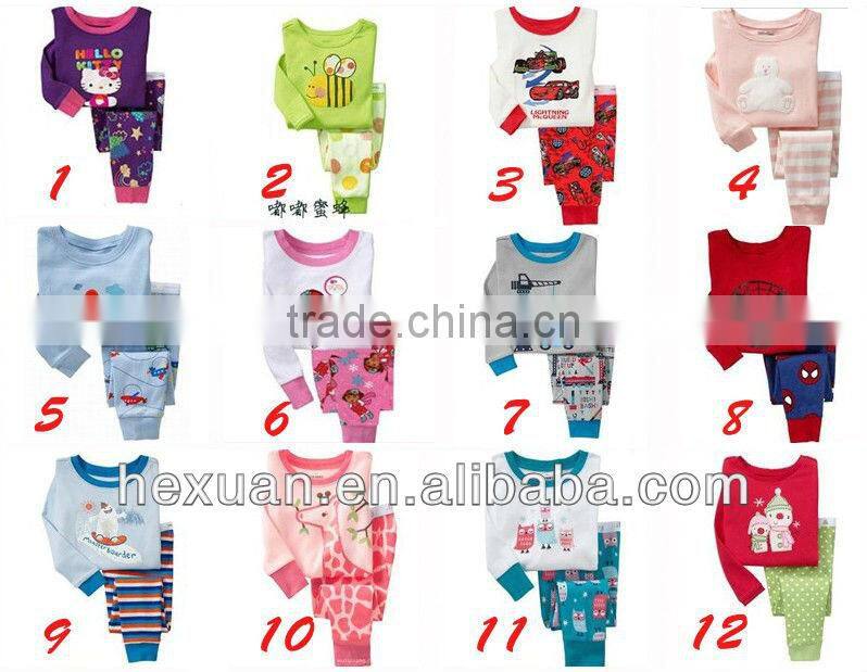 Latest New Design kids pyjamas wholesale