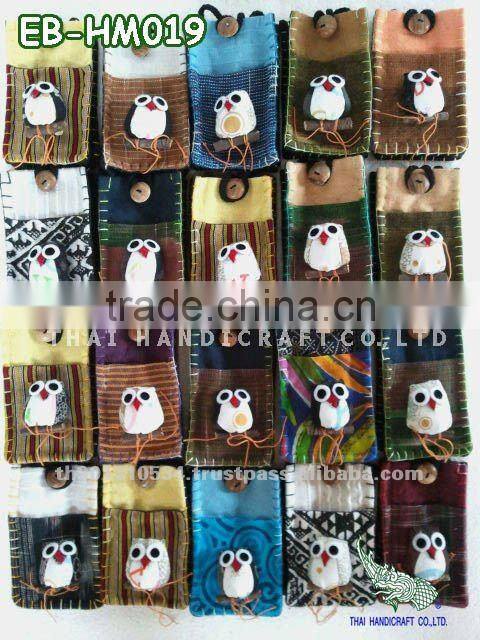 Thai Handmade Owl Call Phone bag Mobile bag
