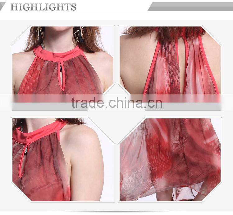 Customizable lady halter dress,dress long red