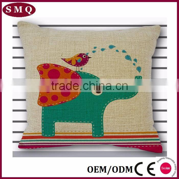 animal printing decorative pillow covers cotton linen cushion cover