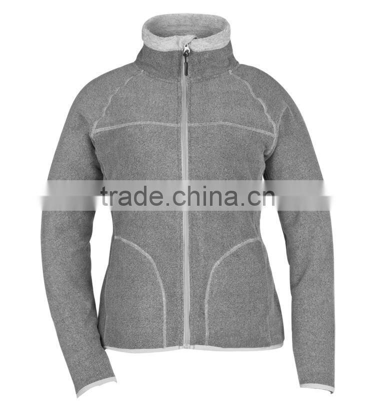 Customized Popular women polar fleece jacket fleece hoodie