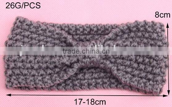 crochet knitting baby headband, baby turban knitting headband