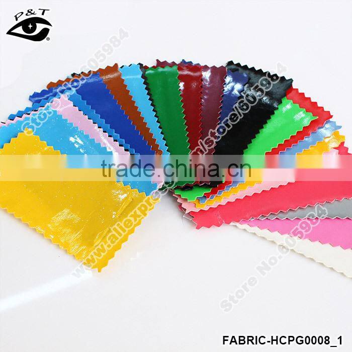 Hot sell Synthetic Leather 100% pu leather shiny solid colors for shoes