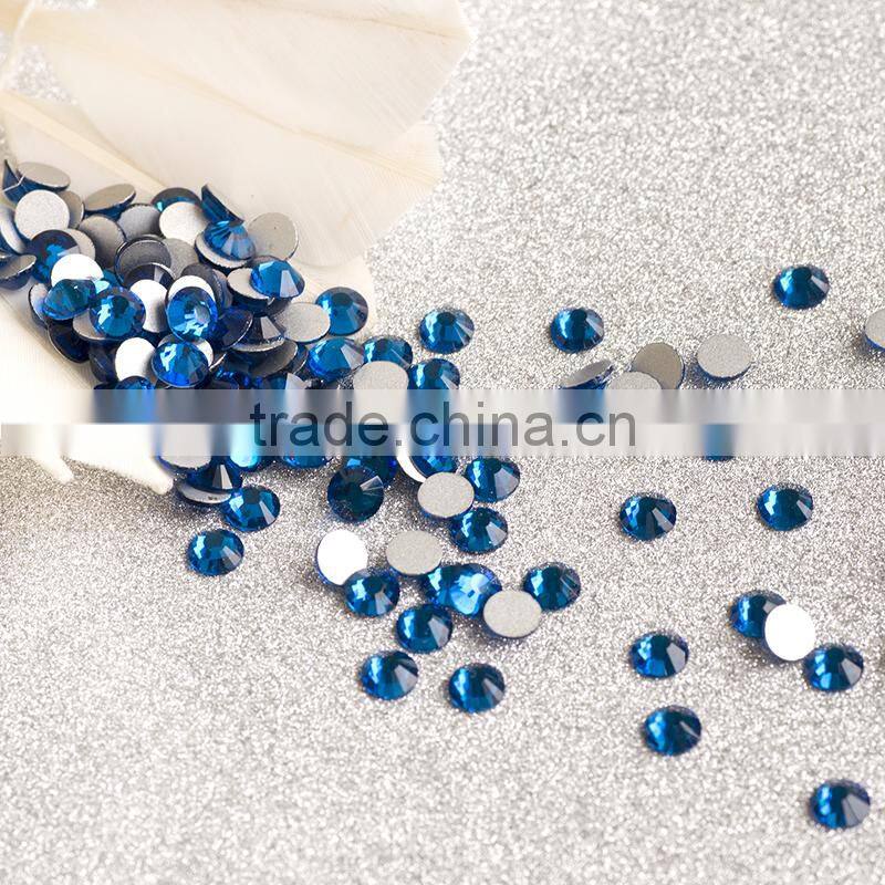capril blue diamond drill flat back nail art rhinestones for nail salon
