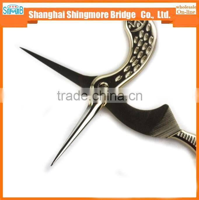 2017 alibaba china supplier hot sales good quality overgild crane scissors with cheap price