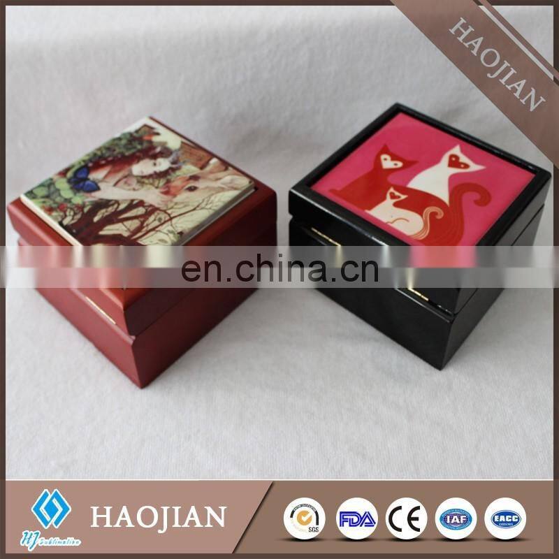 Sublimation square wood box