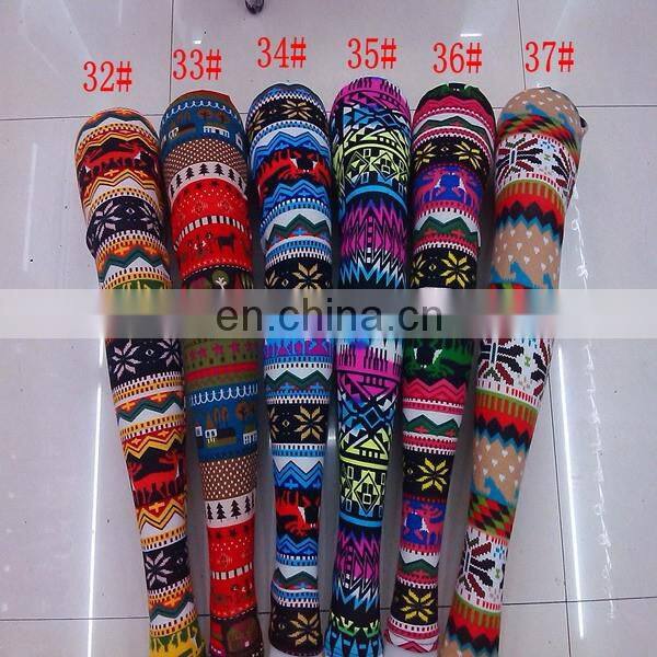 Trendy Christmas Snowflake Deer Woolen Leggings 37 Colors IN STOCK