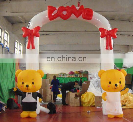 customize inflatable tiger head arch for advertising
