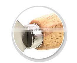 New Products Stainless Safety Can Opener with Wooden Handle