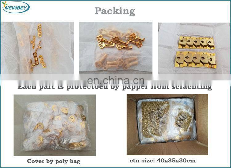 Gold Color Wooden Jewerlry Box Lock Wooden Case Lock In Five Set