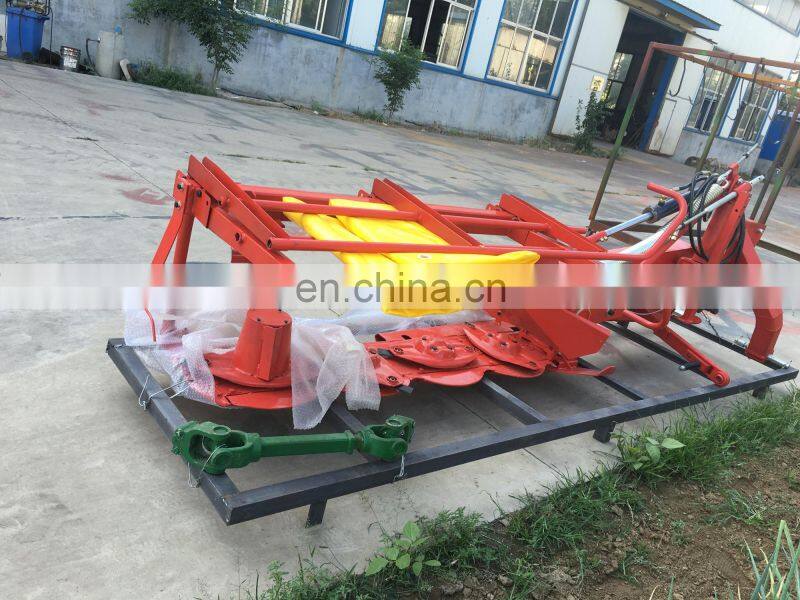Disc mower with different discs, rotary disc mower tractor