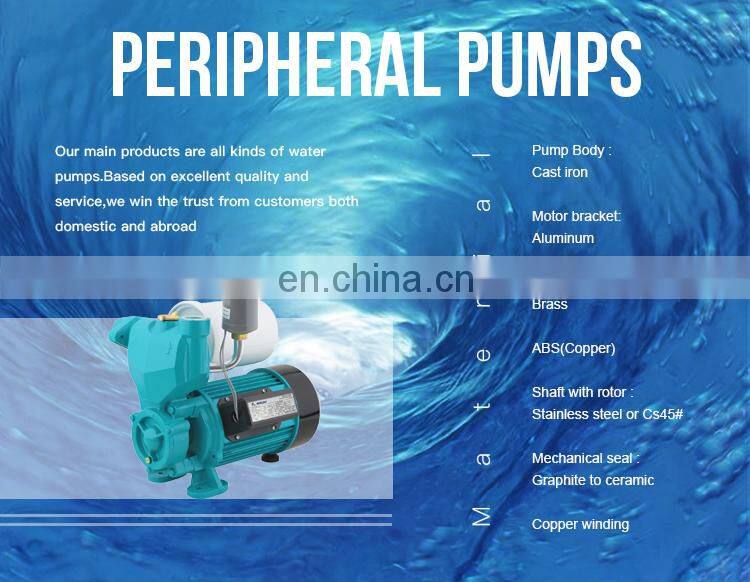 Factory hot sales Electric Vortex peripheral Water Pump for Sale
