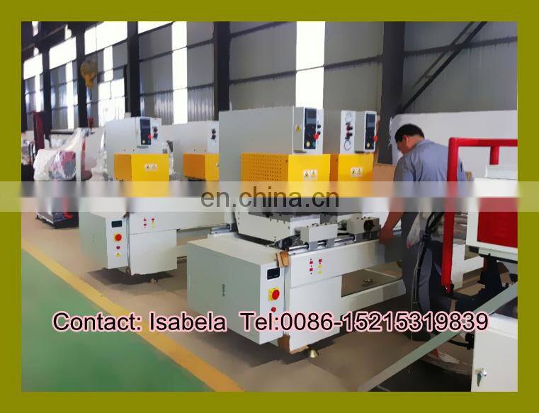 Hot sale 2015 CE Double head UPVC window seamless welding machine (0086 15215319839)
