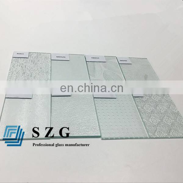 High quality pattern decorative glass walls panels