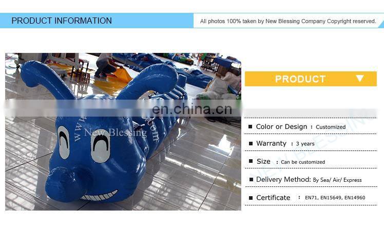 Customized Inflatable Water Caterpillar/Inflatable sport games for Company Activities