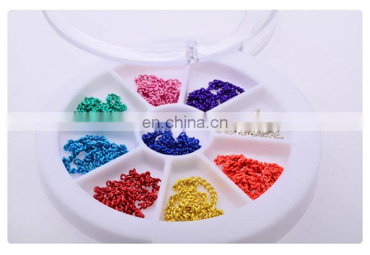 Nail Art Chain Jewelry Zipper Design Nail Decoration Chain