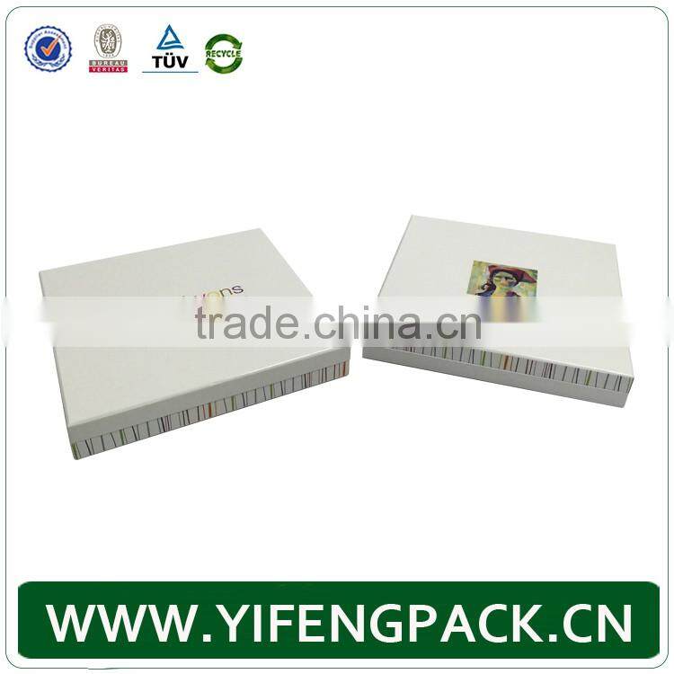 custom white cardboard paper packaging t-shirt box