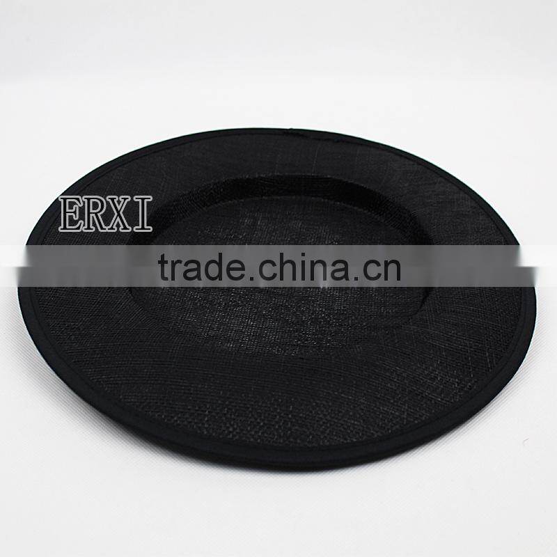 2015 New Coming 31Cm Church Hat Material Fascinator Satin Cover Sinamay Base