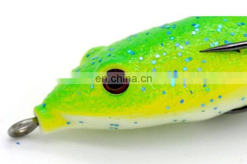 Amazon 4.5cm 7g PVC Box Packaging Frog Lure With Spoon Snakehead Killer cebo de pesca