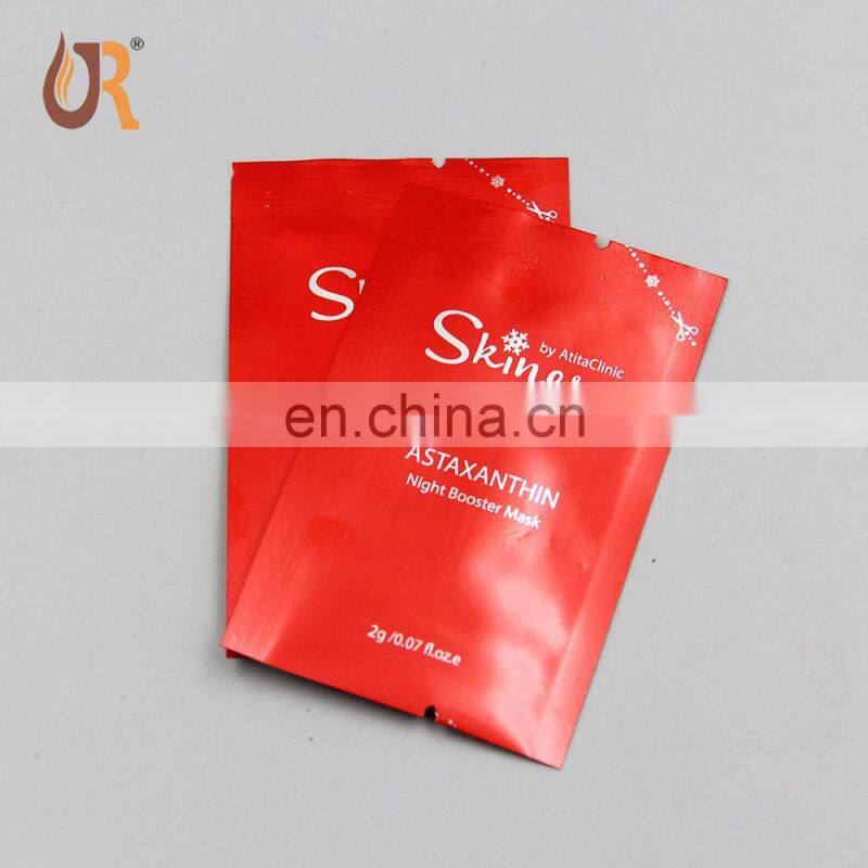 Small Mini Size Aluminum Foil Heat Seal Three Side Seal Flat Sachet For Cosmetic Sample Packaging Packet Lotion Foil Sachets