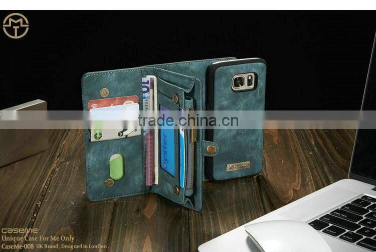 for Samsung s7 case leather stand flip phone case with 2 business card holder photo bag leather case for Samsung s7