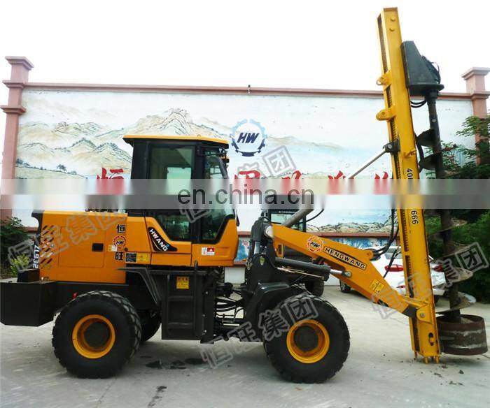 Wheel loader Attachments Rock Drill / Hydraulic Earth Auger