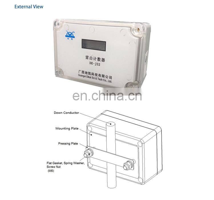 30 years hot sales outdoor thunder stike counter,transient event counter,lightning strike counter