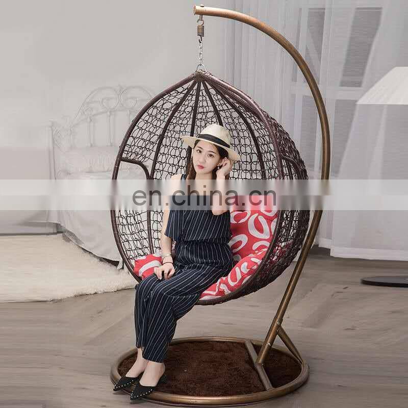 Top sale rattan beach swing chairs hanging egg swing chair hanging cheap