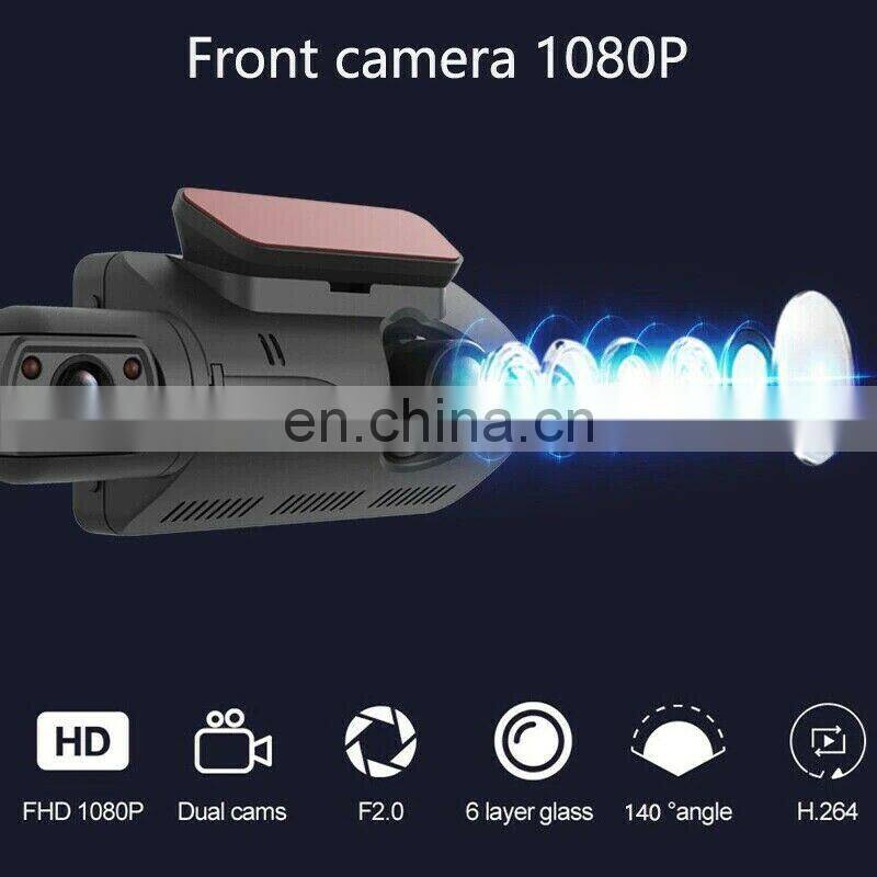 Dash Cam Car Auto DVR 3.0" LCD Full HD 1080p Dashboard Wide Angle Camera Video Interior Recorder with G-Sensor Loop Recording