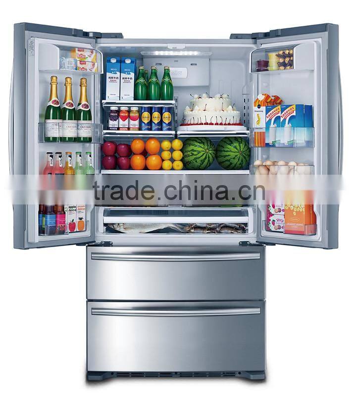no frost side by side french door refrigerator with ice maker